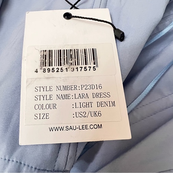 Lara Dress in Light Denim
SAU LEE Blue Strapless Mini Dress - Picture 8 of 9